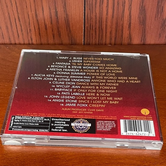 A Cover CD: So Amazing: An All-Star Tribute to Luther Vandross Released in 2005 - Picture 4 of 7